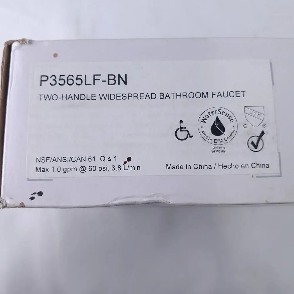 Peerless Elmhurst P3565LF-BN 2-Handle Widespread Bathroom Faucet Brushed Nickel